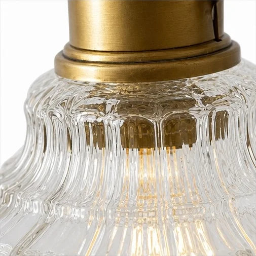 Lámpara Colgante de Vidrio Diseño Floral Vintage