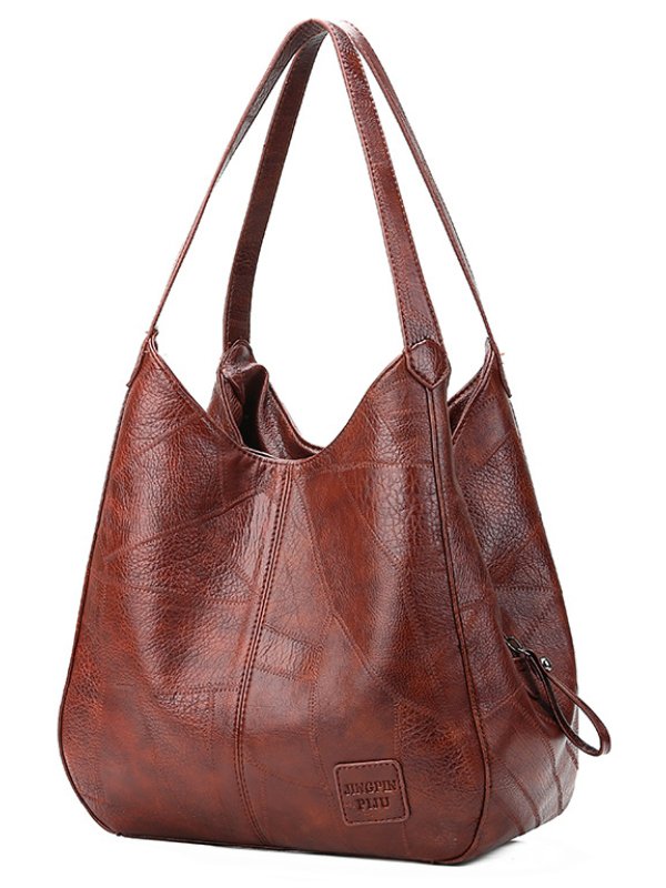 Bolso de piel sintética con gran capacidad