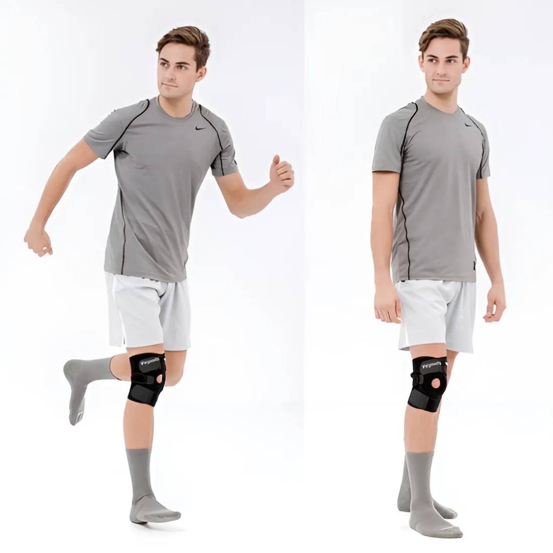 Soporte de Rodilla ProFlex con Compresión Ajustable | para Alivio del Dolor - Recuperación de Lesiones - Artritis y Estabilidad Deportiva Kalsten