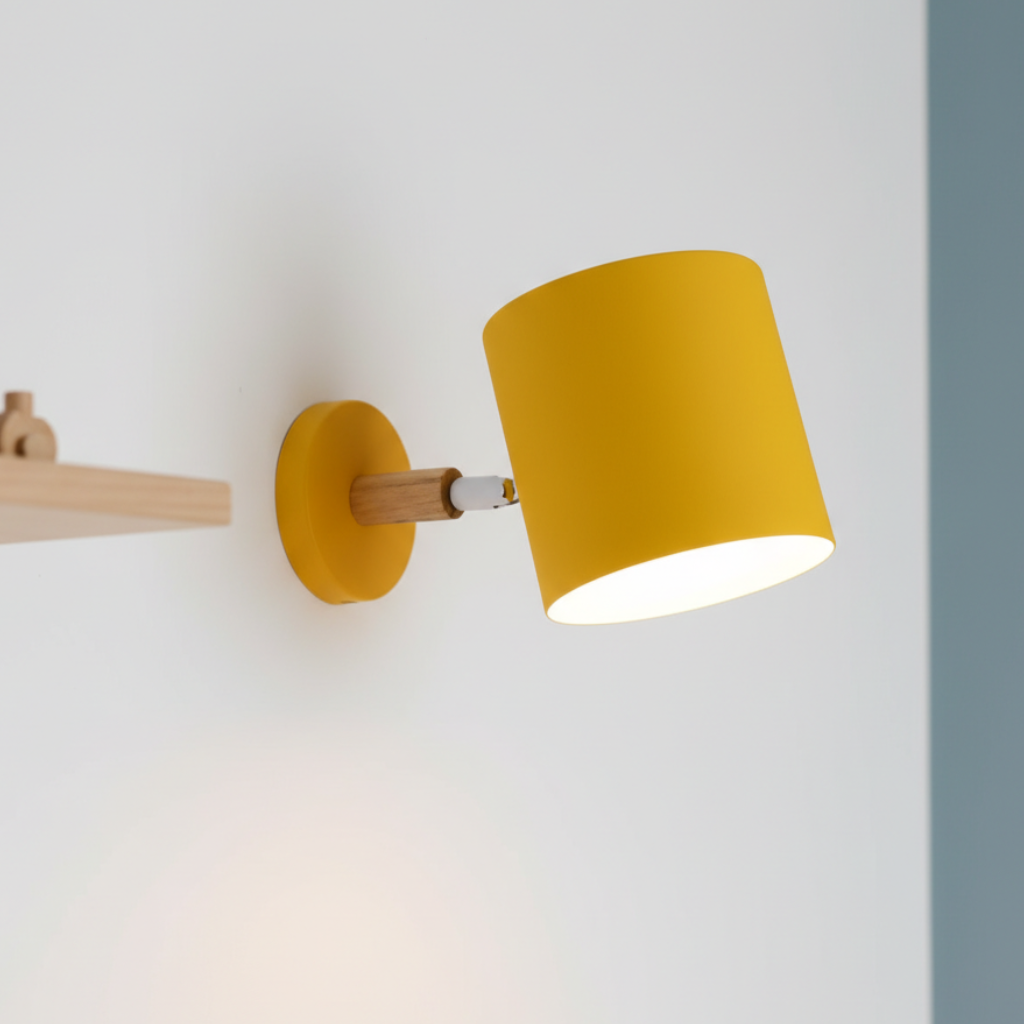 MacaronRay - Lámpara de Pared Ajustable y Aplique de Pared con Diseño Escandinavo Pastel