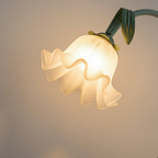 CallaBloom | Lámpara de Pie Moderna Verde Mate Elegante para Sala de Estar