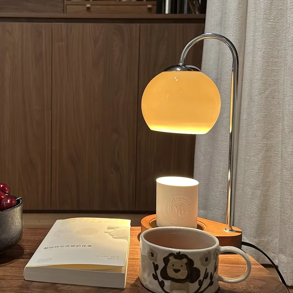 Lámpara Calentadora de Velas Nórdica - Elegante Calentador de Cera para un Ambiente Acogedor y Fragancia
