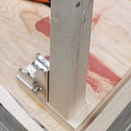 Bisagra plegable autoadhesiva de 90°