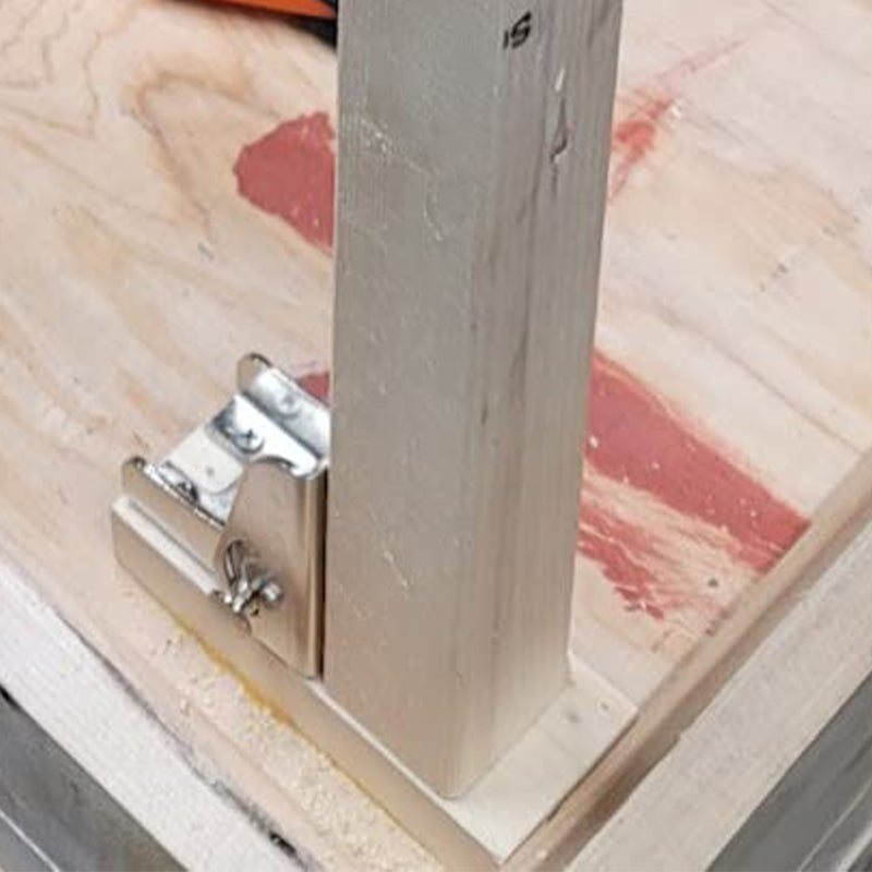 Bisagra plegable autoadhesiva de 90°