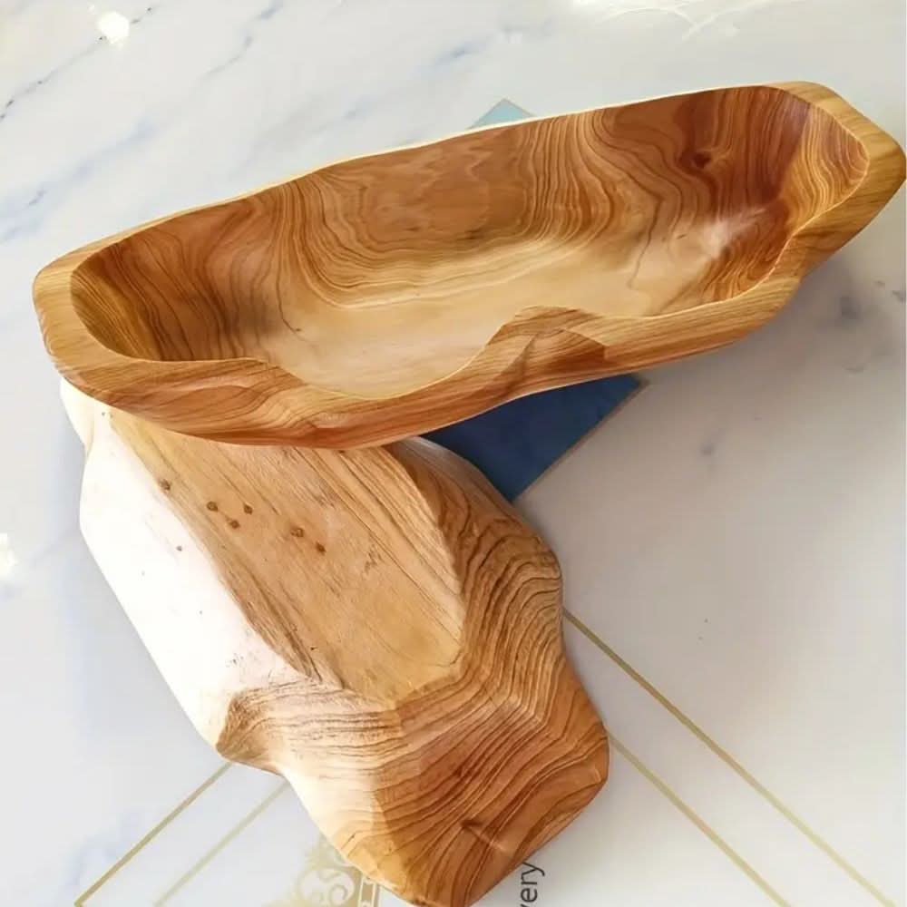 WOODARC – Bandeja de madera con estructura de madera en forma de arco para un estilo de servicio natural y rústico