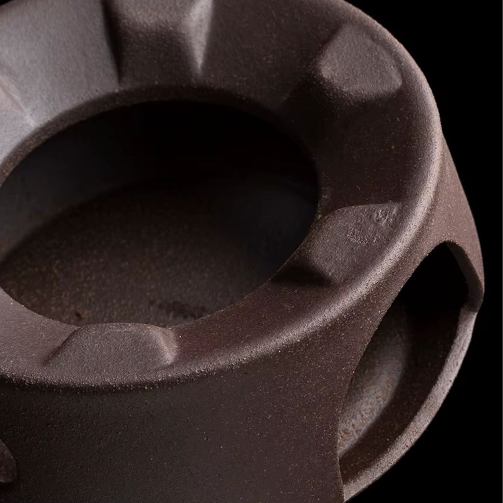 Tetera de Cerámica con Soporte Térmico para Momentos de Té Relajantes en Casa