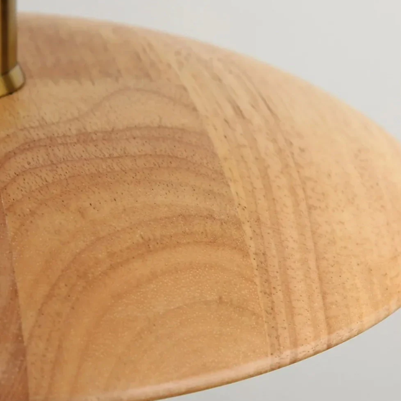 Oriva | Lámpara colgante en forma de disco de madera