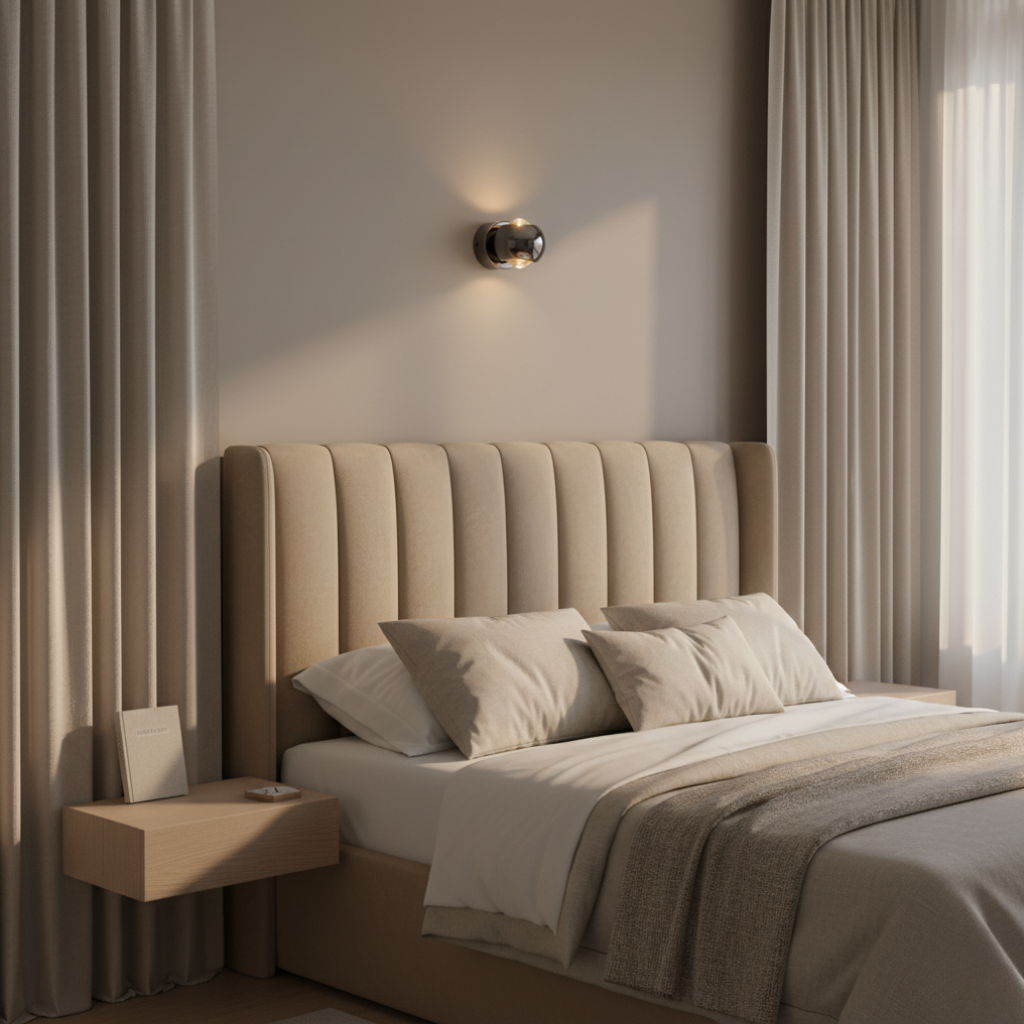 Luz de Pared Diabolo - Apliqué Escultural en Forma de Reloj de Arena con Iluminación de Doble Haz