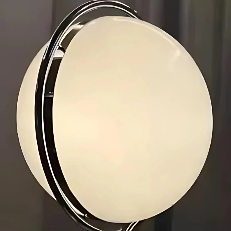 Colección Orbis | Lámpara de Pie Moderna y Elegante con Marco de Cromo para Decoración de Sala de Estar
