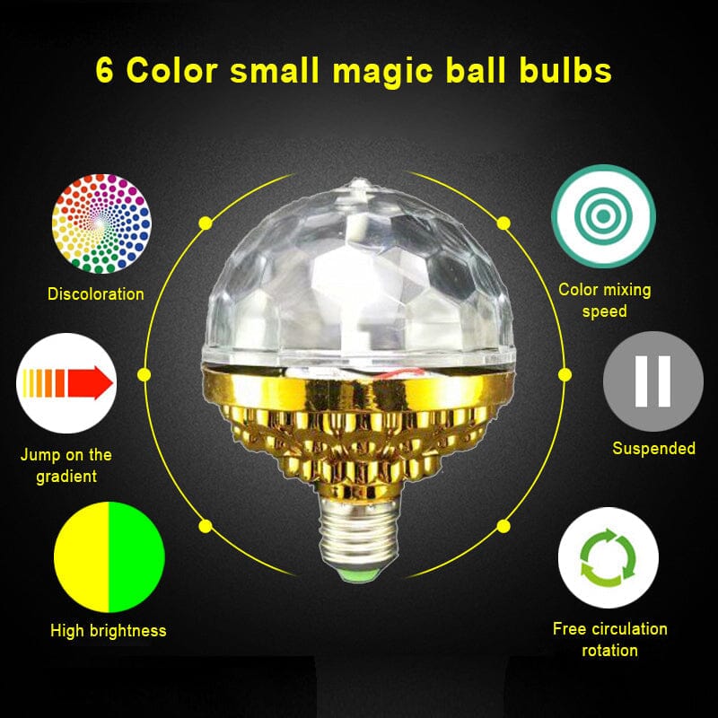 Lámpara Disco LED Colorida Rotativa