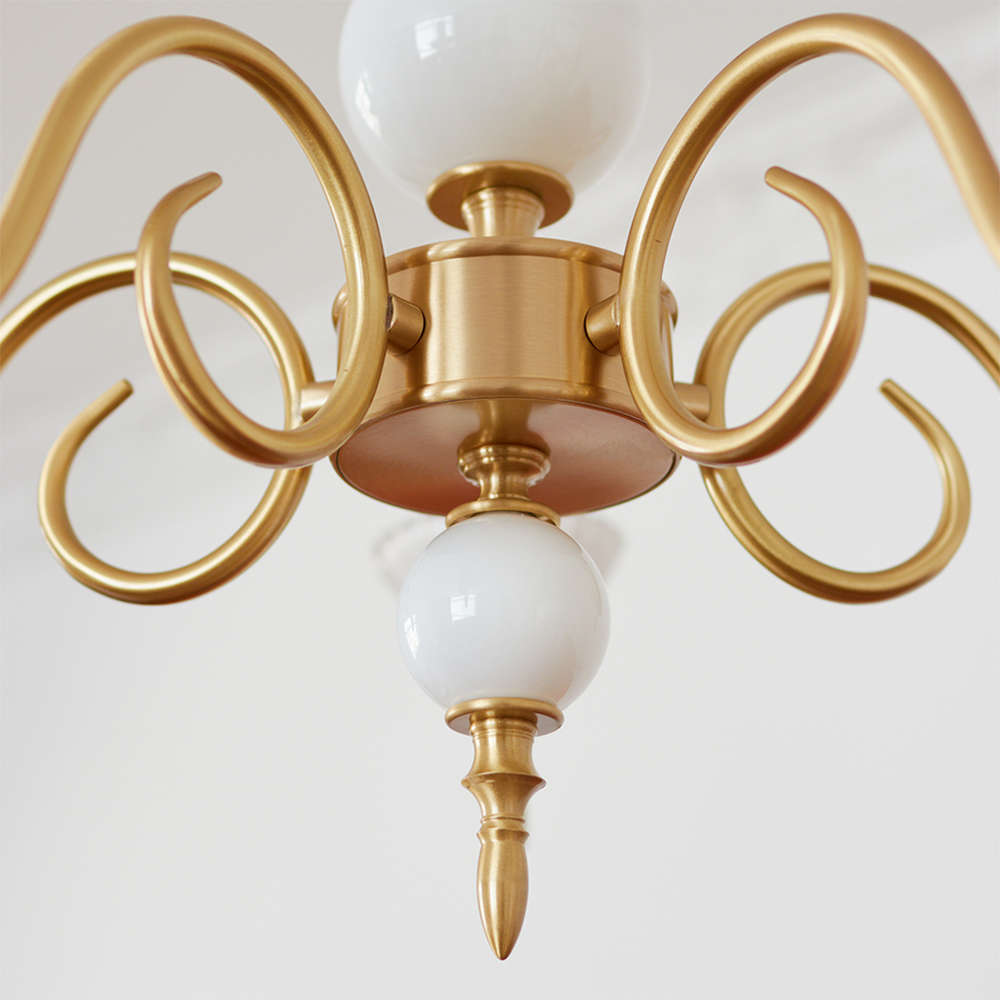 Marivelle | candelabro clásico con brazos dorados