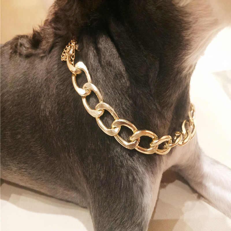 BowLift | Collar de Cadena Gruesa de Oro para Mascotas