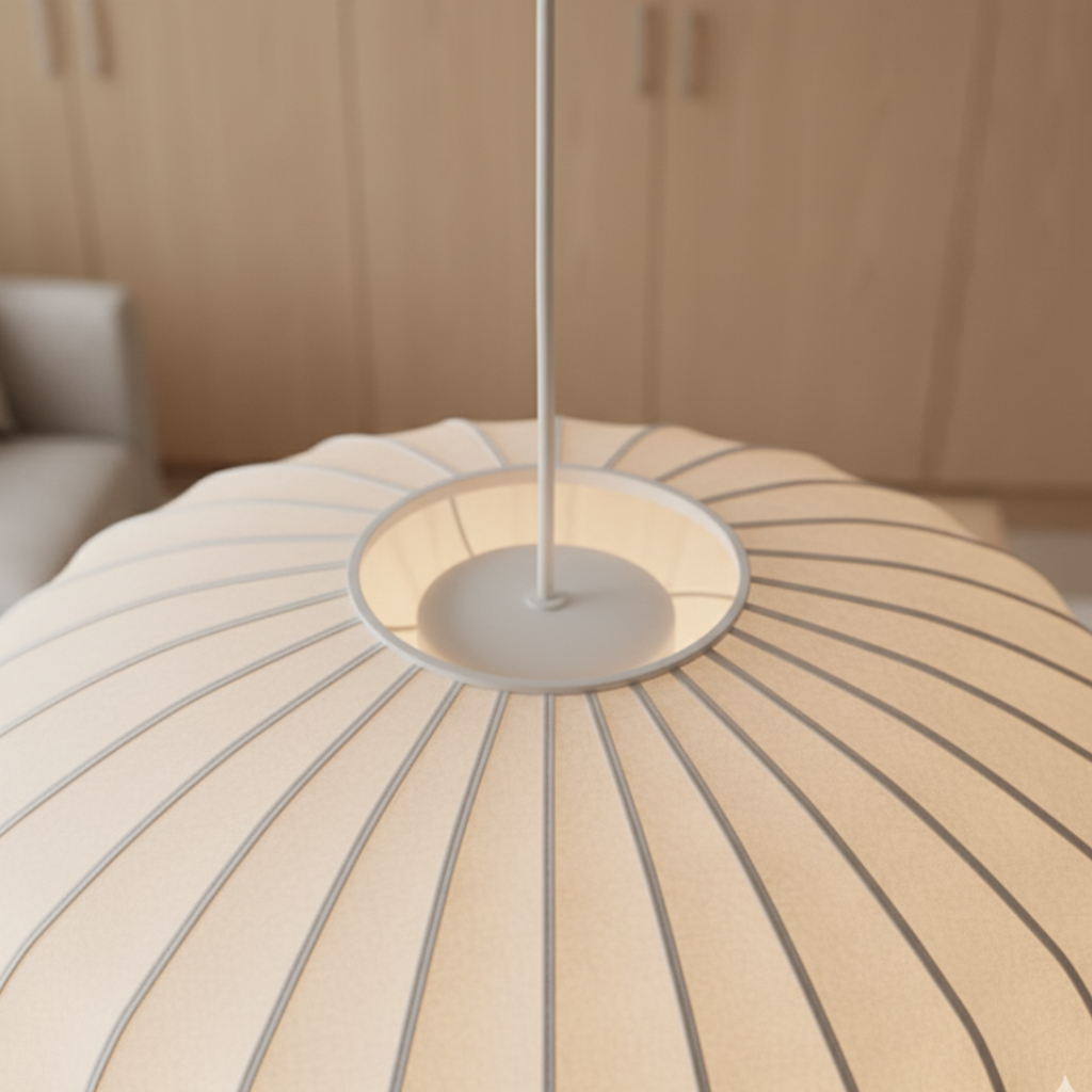 Candelabro de Seda Japandi - Luz Colgante Moderna para Comedores Elegantes