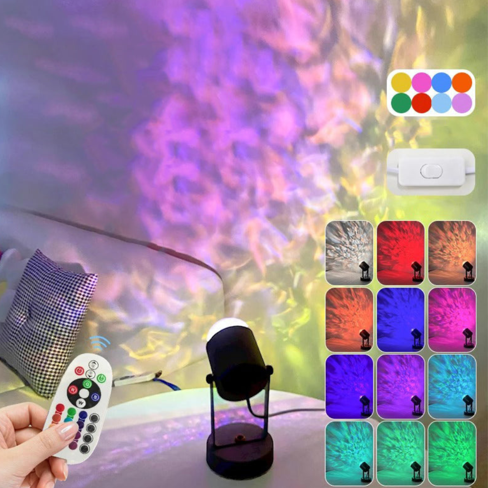 Cascade | Lámpara de Mesa RGB Dinámica Artística para Dormitorio y Sala de Estar