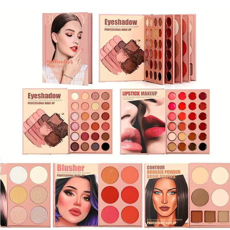 Libro de Maquillaje Mágico | Set de Paleta de Maquillaje Multifuncional de 67 Colores