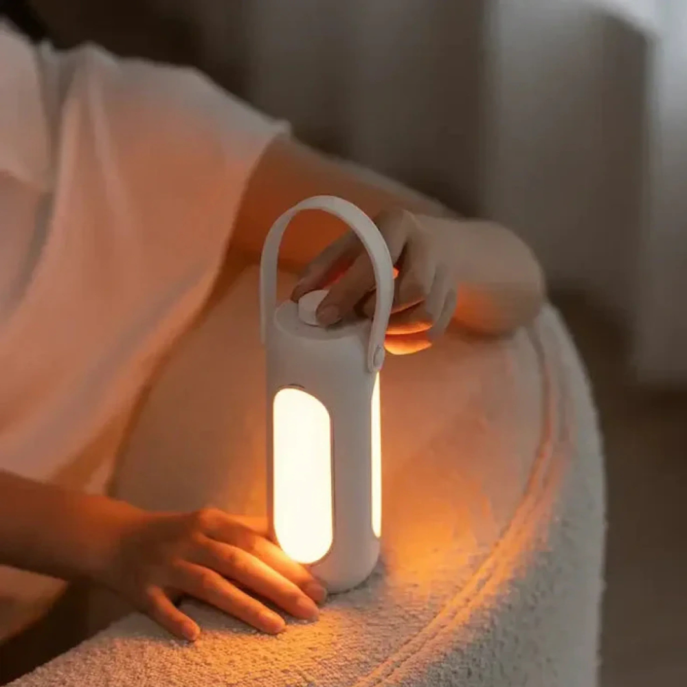 Lámpara Portátil Recargable para Exteriores - Iluminación Cálida de Múltiples Modos