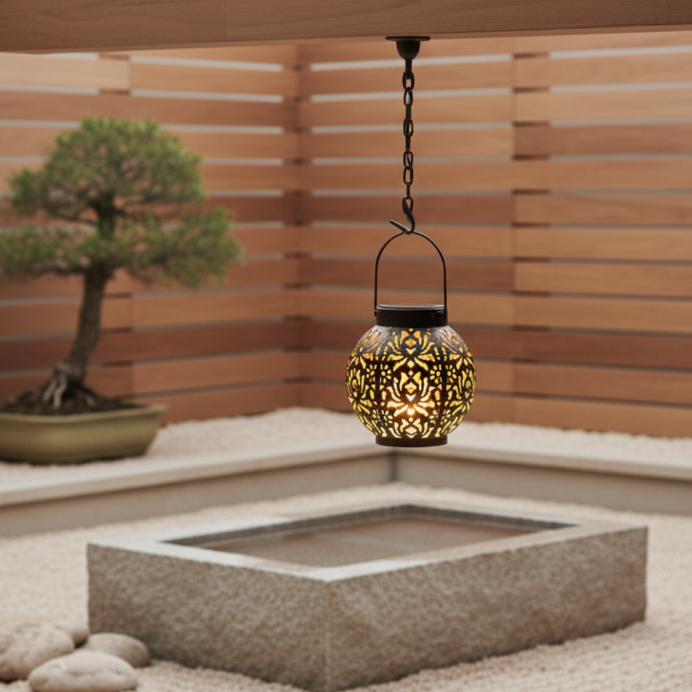 Lámpara Solar Elegante - Lámparas Solares Colgantes para Decoración de Jardín o Patio