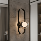 Aplique de Pared de Vidrio Elegante - Luz de Pared Moderna para una Atmosfera Acogedora en Interiores