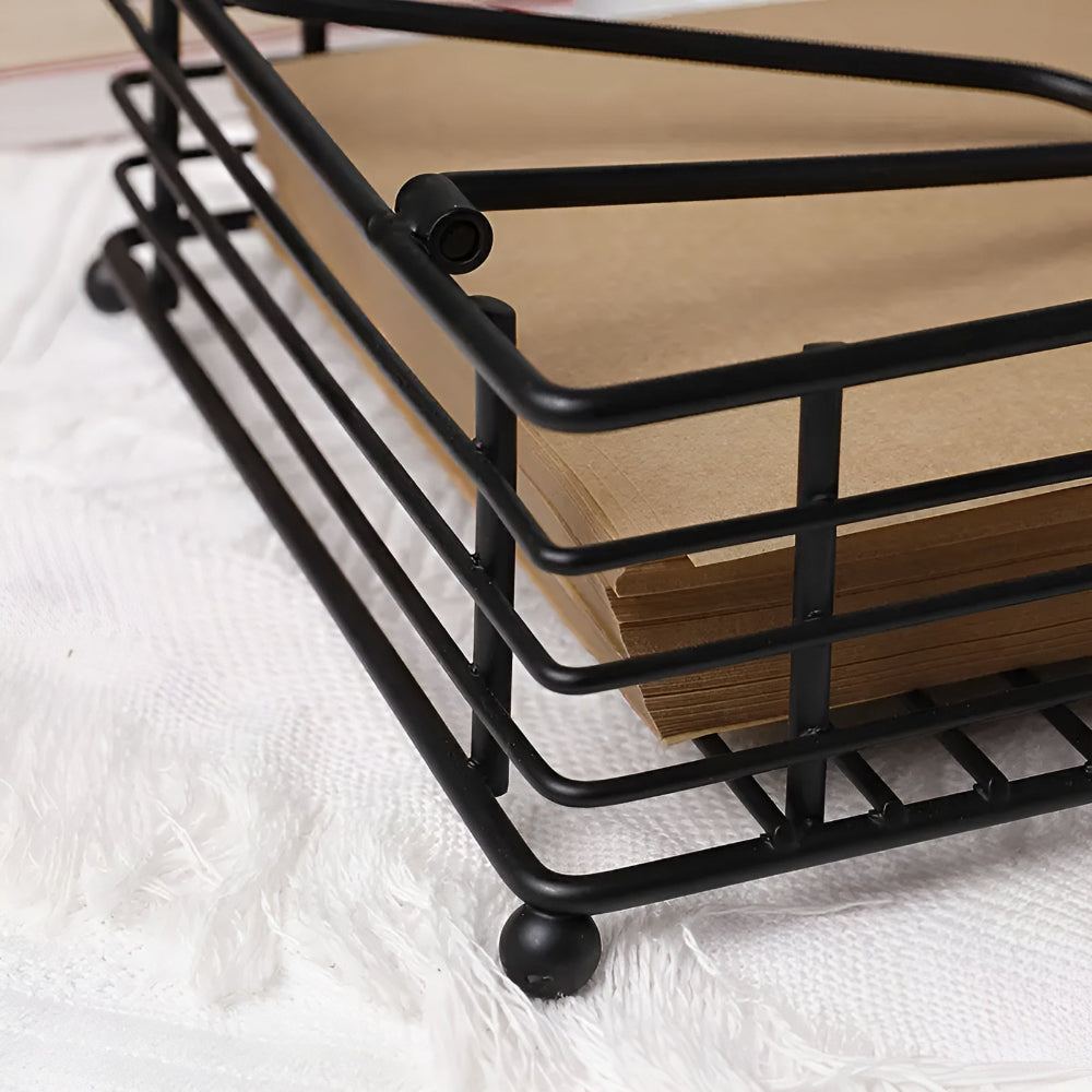 Soporte de Servilletas de Hierro Elegante