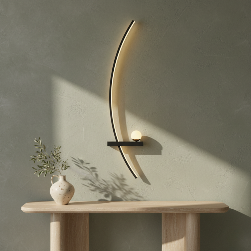 Luz de Pared LED Elegante – Aplique de Aluminio Moderno para Interiores del Hogar