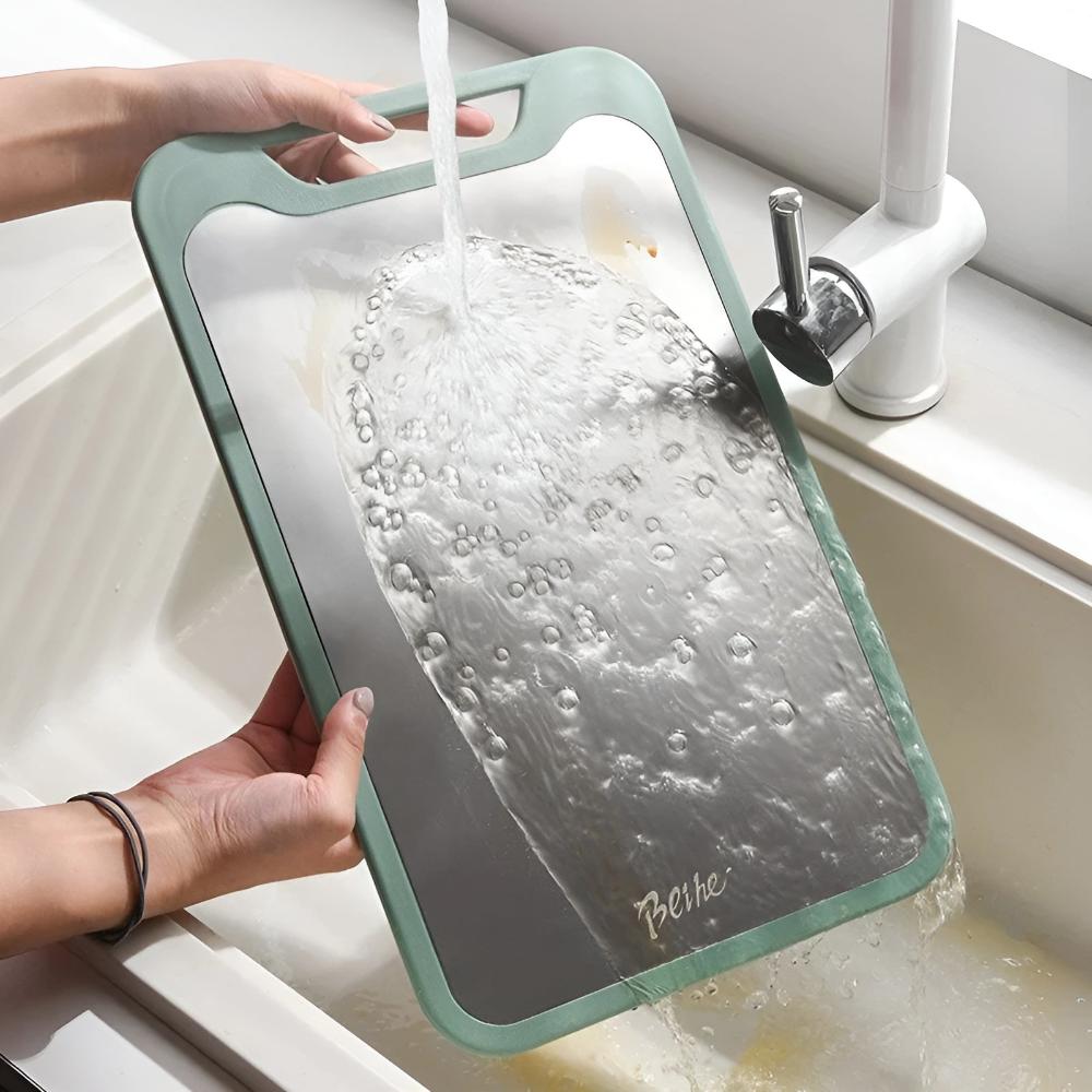 Tabla de Cortar de Acero Inoxidable Doble Lado Elegante