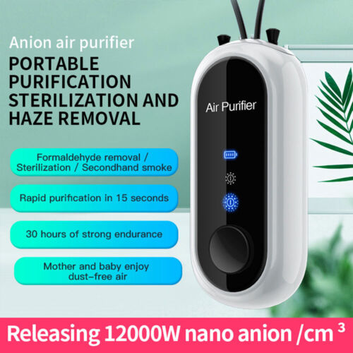 Collar Purificador de Aire Mini Personal | Purificador de Aire Portátil con Carga USB