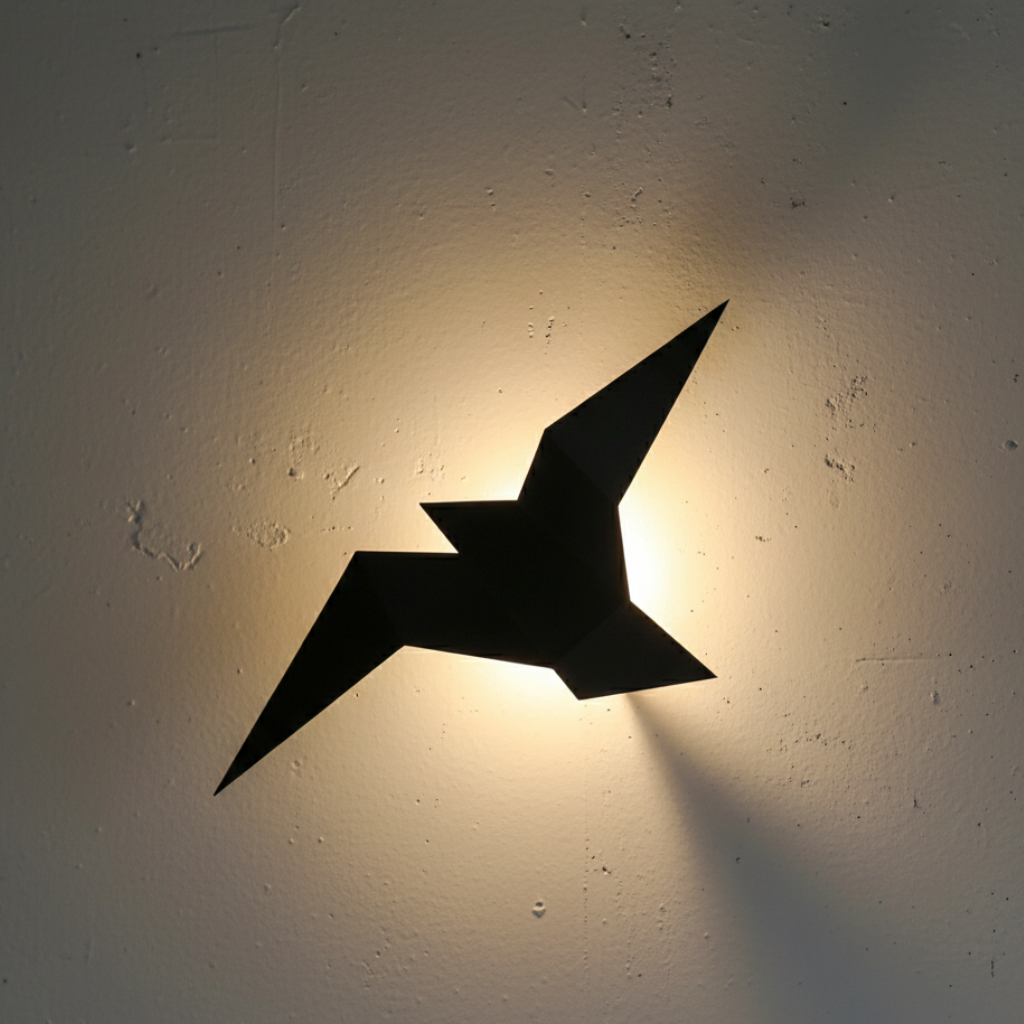 Akaru Origami Luz de Pared - Apliques LED Escultóricos con Diseño Japonés