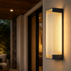 Luz de Pared Exterior Elegante - Aplique LED Regulable de Acero Inoxidable