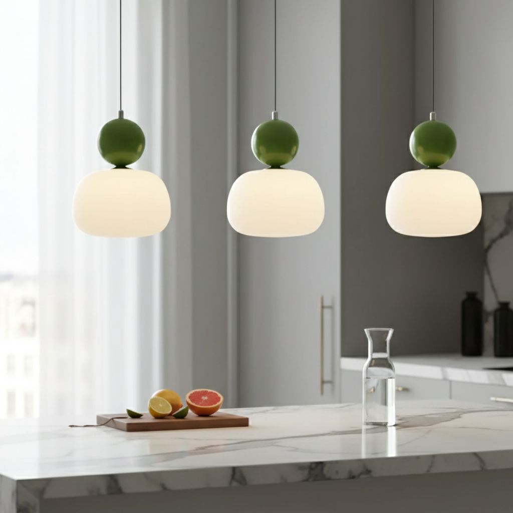 Colección Opaline | Iluminación Colgante de Cocina con Diseño Juguetón para Interiores Modernos