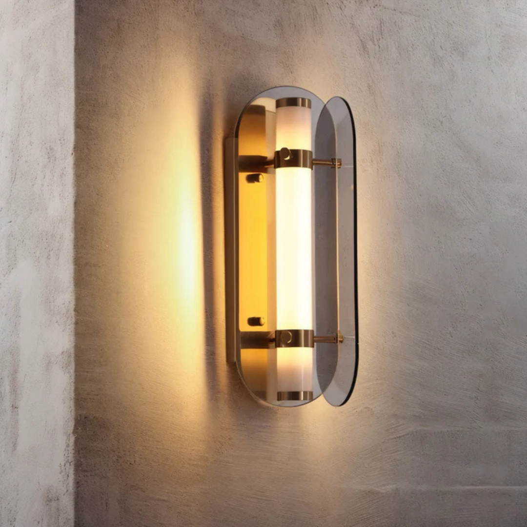 Lámpara de pared de vidrio | Iluminación LED para el hogar