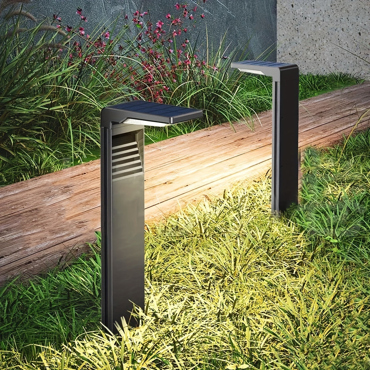 Iluminación Solar para Senderos de Jardín – Moderna y Funcional
