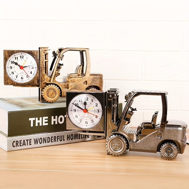 Reloj Despertador Retro Montacargas – Diseño Único y Creativo para Estudiantes y Decoración de Habitaciones