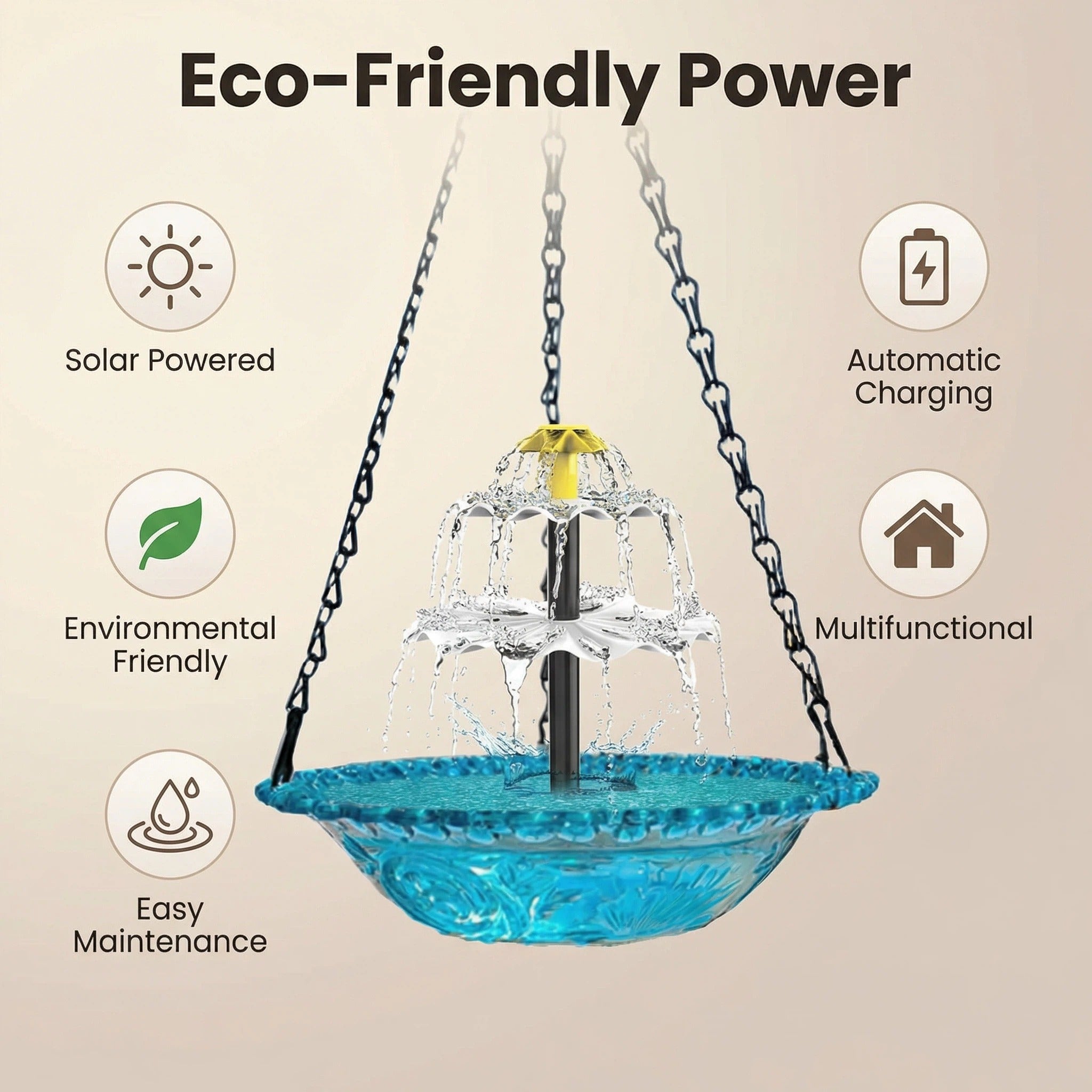 SolarFlow – Fuente de agua solar | 50% DESCUENTO