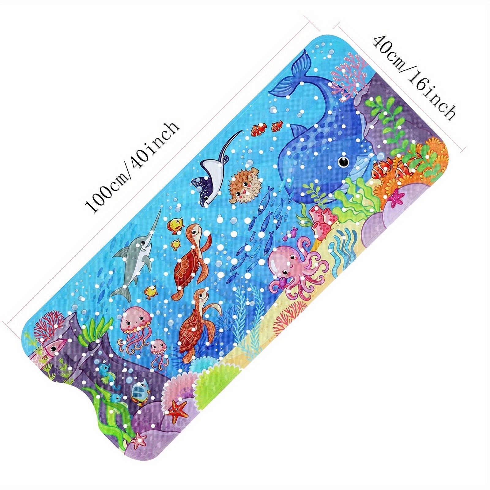 Alfombra de baño antideslizante extra larga – Lavable a máquina con ventosas