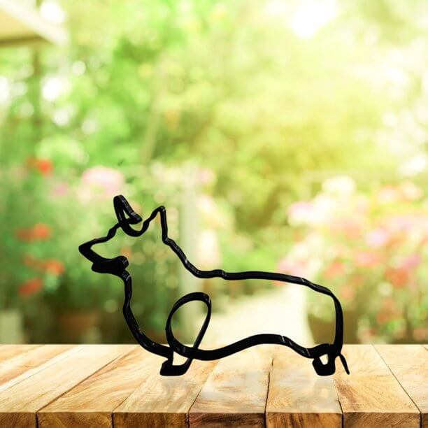 Escultura de Arte Minimalista de Perro