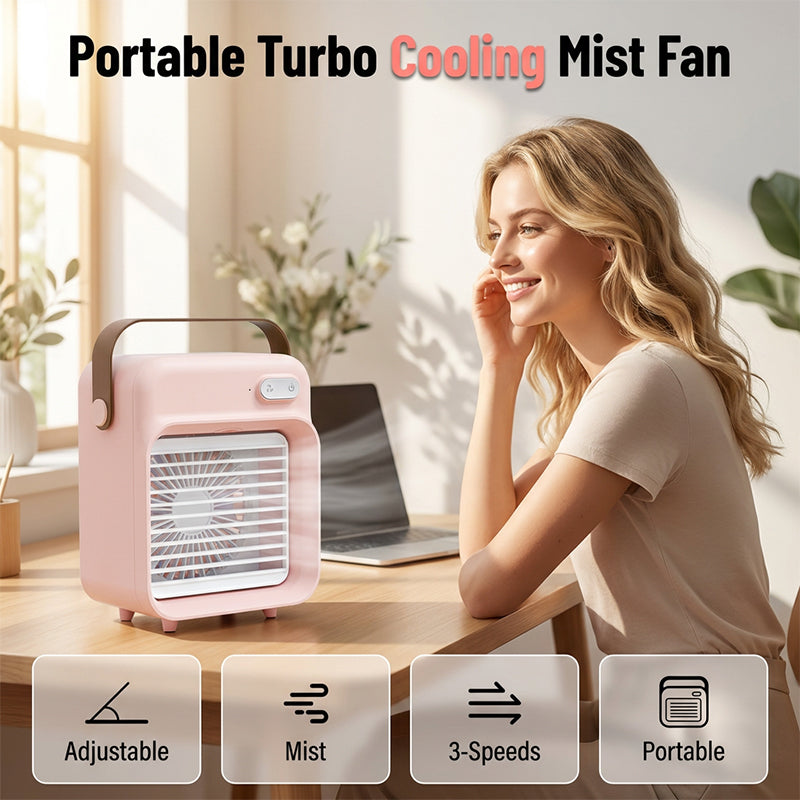 AeroMist — Ventilador de Nano-Niebla Portátil | 50% DESCUENTO