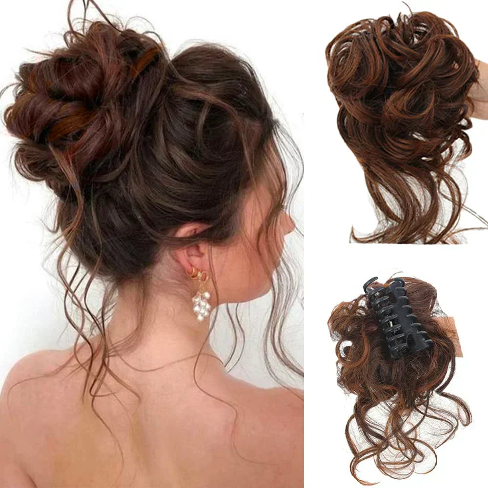 CurlyBun: Clip para Recogido de Cabello Rizado al Instante