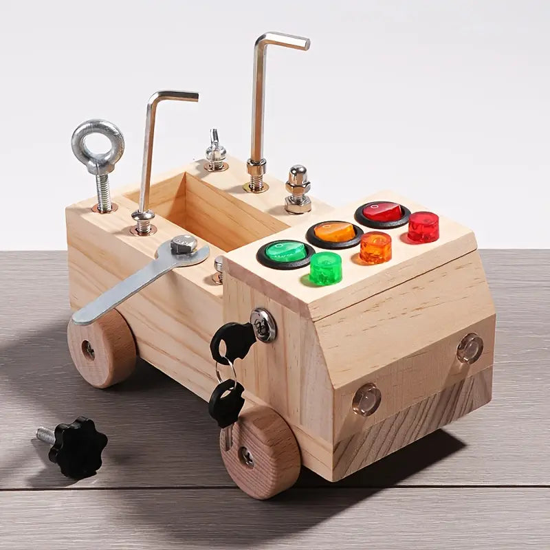 Tablero Montessori con 6 LED y 8 Tornillos de Montaje Set