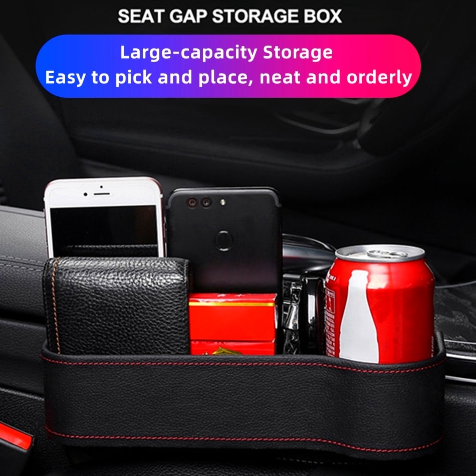 Kalsten | 🎉Organizador Multifuncional de Asiento de Coche de Cuero