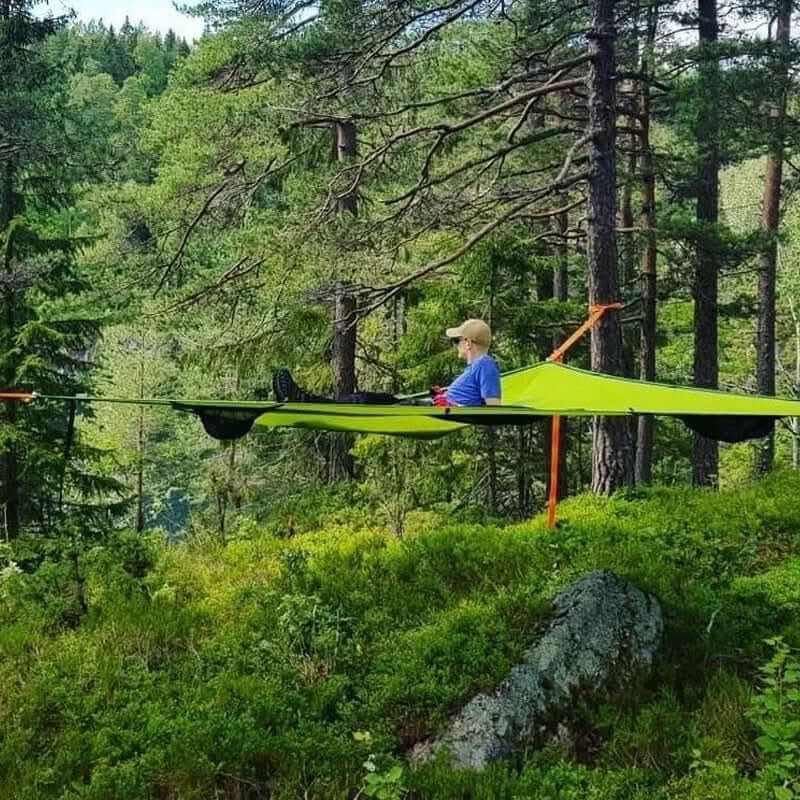 BowLift | Hamaca de Camping para Múltiples Personas con Sistema de Anclaje de 3 Puntos