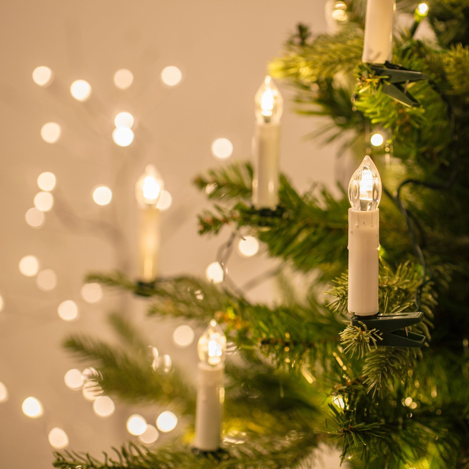 FestiveGlow - Velas LED para árbol de Navidad para una cálida atmósfera navideña