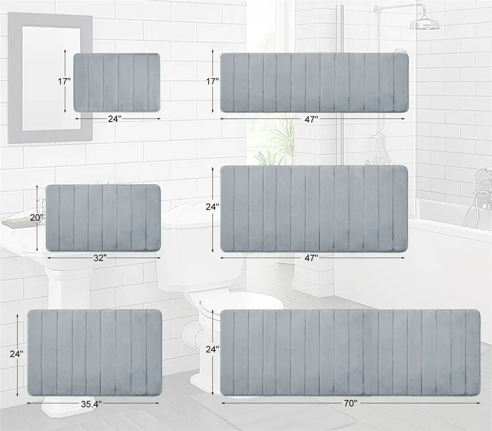 Alfombra de Baño de Espuma Viscoelástica LuxSoft | Brehn