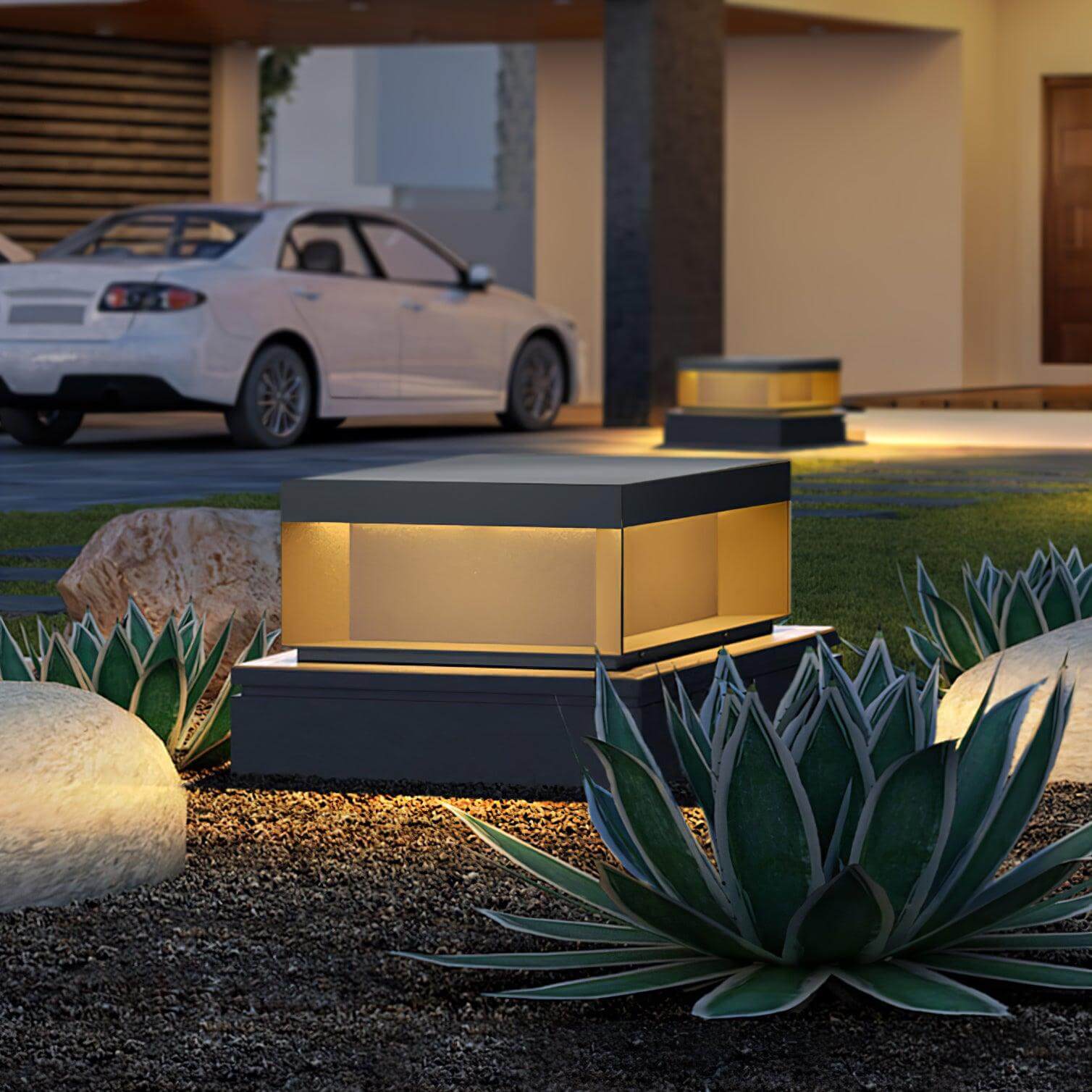 Luz Solar de Poste Exterior - Impermeable IP65