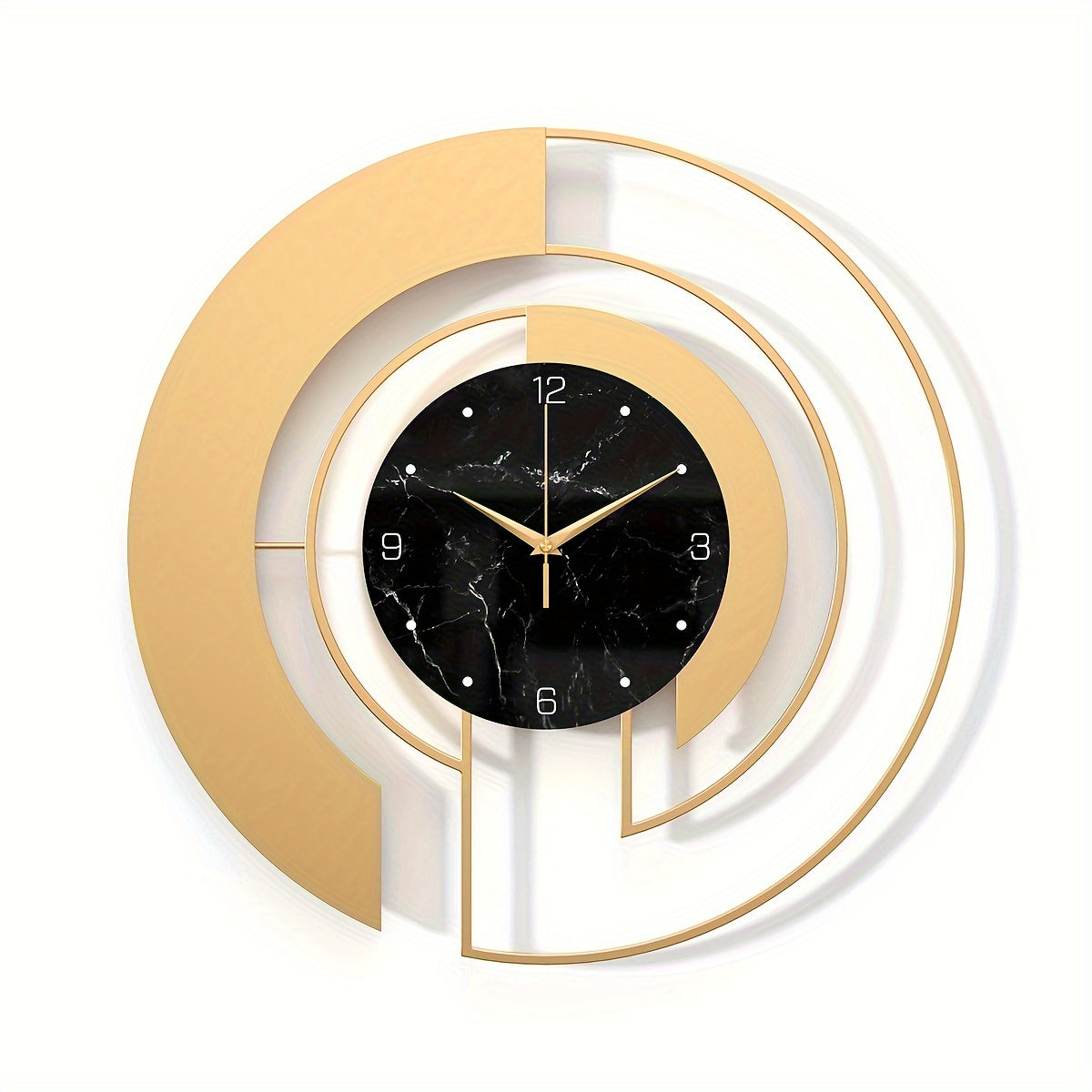Reloj de Pared Redondo de Metal con Movimiento Silencioso