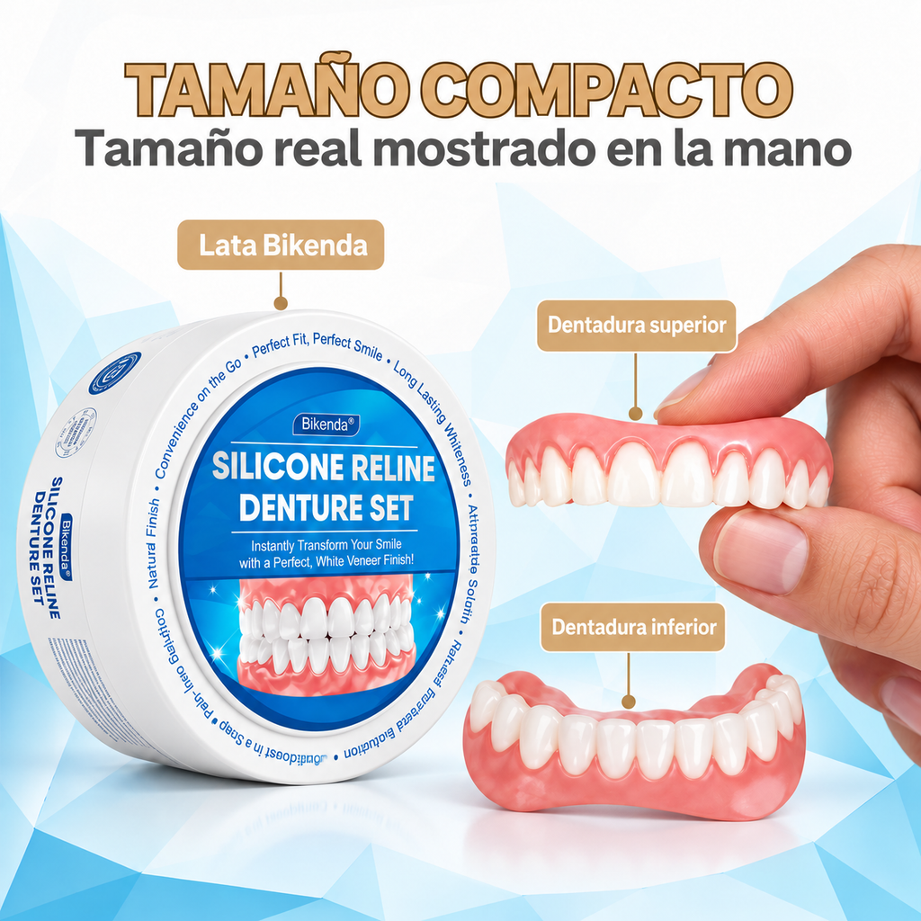 Bikenda | Experimenta la comodidad de una dentadura postiza por una fracción del precio