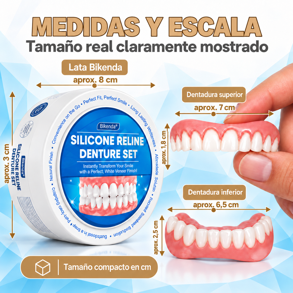 Bikenda | Experimenta la comodidad de una dentadura postiza por una fracción del precio