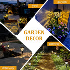 Paquete de 6 Luces de Jardín LED Solares para Caminos Exteriores