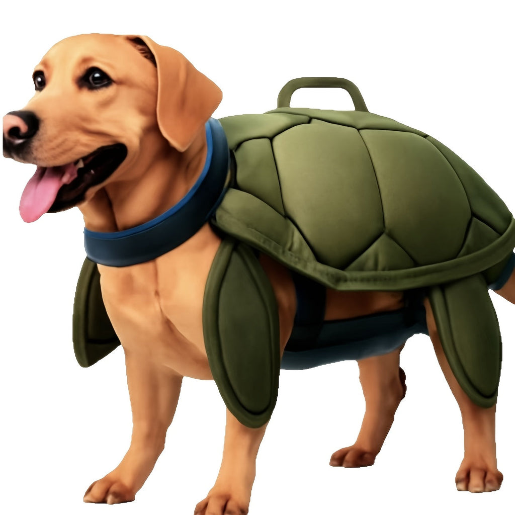 Chaleco de Natación para Perros en Diseño de Tortuga para Nadar y Actividades Acuáticas Seguras