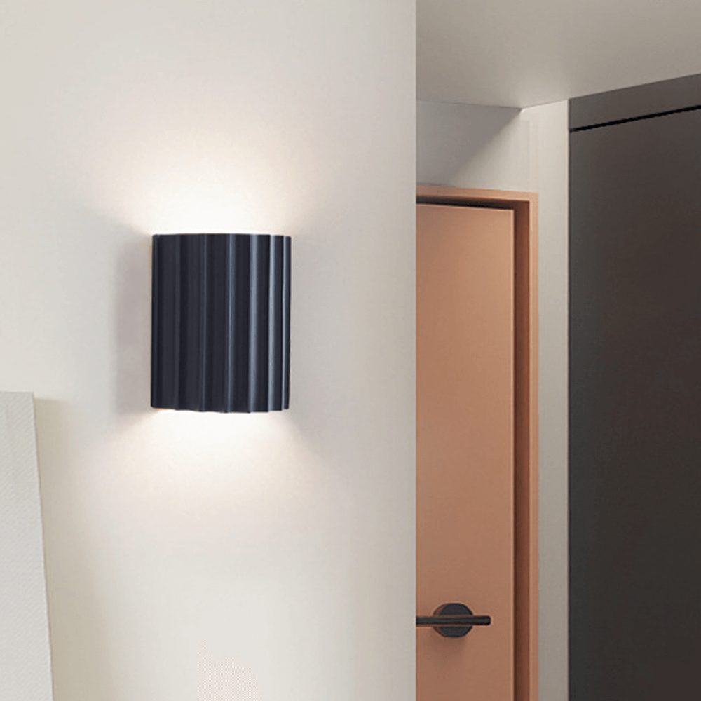 Aplique de Pared Moderno Semicircular de Resina