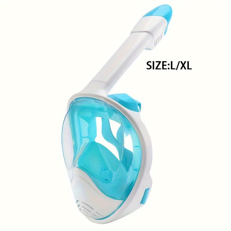 Máscara de Snorkel de Cara Completa – Visión Panorámica de 180° y Montaje para Cámara para una Experiencia Subacuática Perfecta